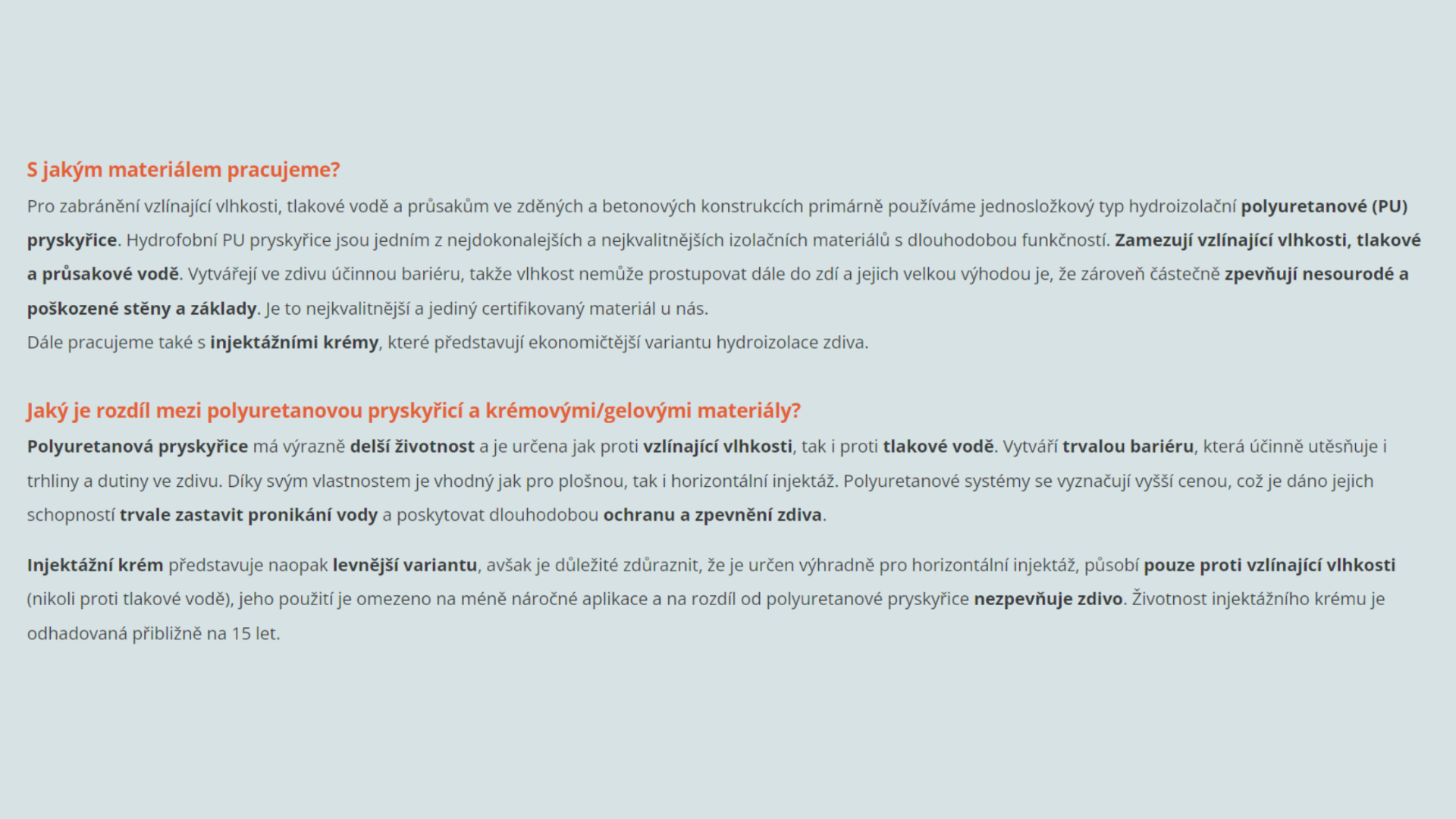 Lživá tvrzení na webu realizační firmy